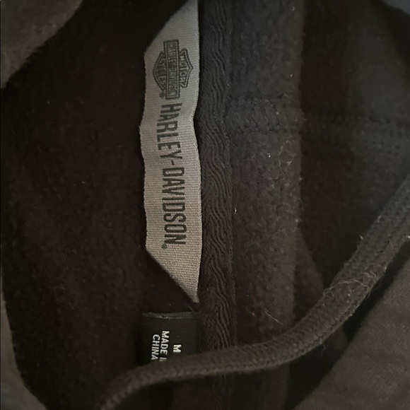Harley-Davidson Black Hoodie with Gold Logo - Picture 3 of 3